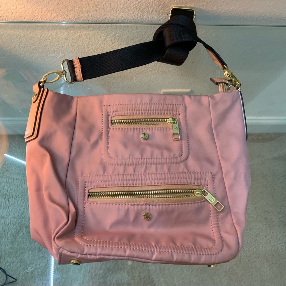 Mauve/tan pink shoulder bag